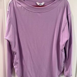 JoyLab Purple Dolman Sleeve Long Sleeve T-shirt